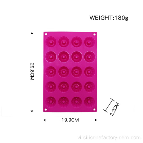 Funny silicone donut bánh sô cô la khuôn sô cô la